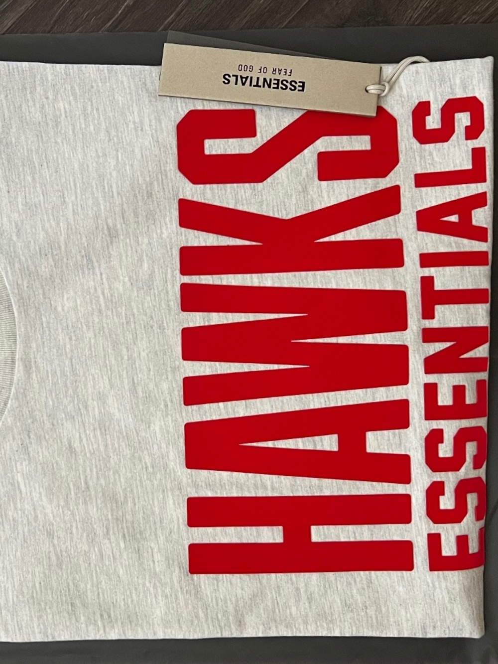 Fear of God Essentials NBA tee Hawks